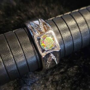 1CTW Fantasy yellow with moissanite accents. Size 12